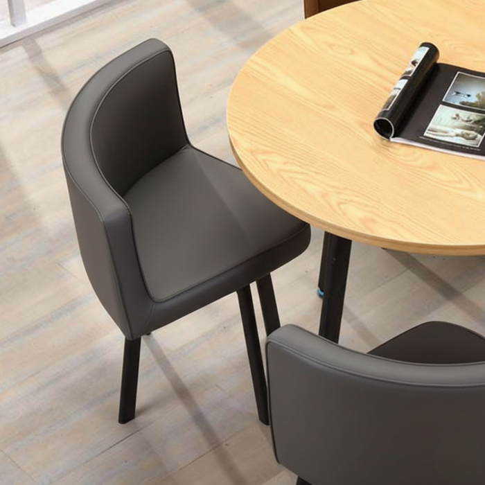 VLADI SET 4X TAMNO SIVA STOLICA PU + SIVI STOL