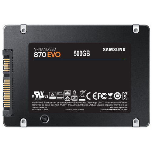 SSD SAMSUNG 870 EVO 500GB 2.5" SATA 3 V-NAND