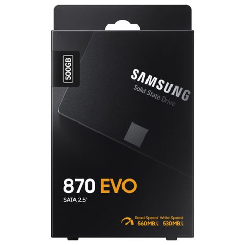 SSD 500GB Samsung 870 EVO 2,5" SATA V-NAND MLC