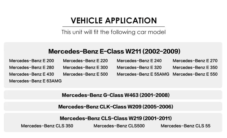 MERCEDES E W211 ANDROID MULTIMEDIA NAVIGACIJA 9