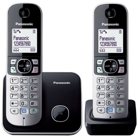 Telefon PANASONIC KX-TG6812FXB crni bežični