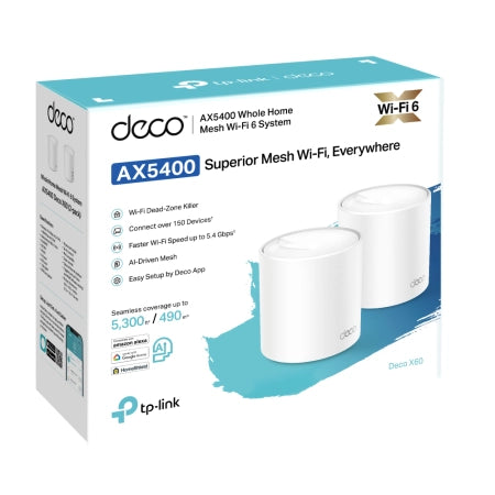 Ruter Router TP-Link Deco X60 (3-PACK) AX5400