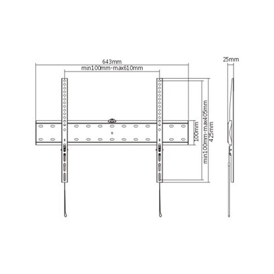 Zidni nosač GEMBIRD WM-70F-01 Fiksni 37”-70”