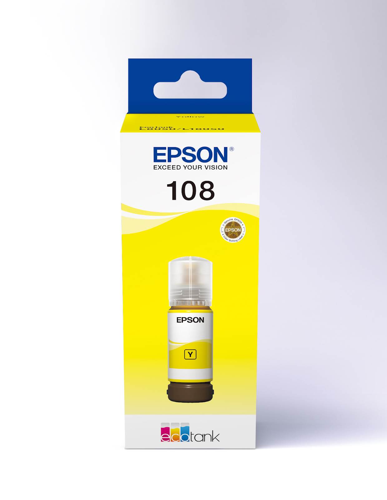 Tinta Epson 108 Yellow za EcoTank L8050/L18050