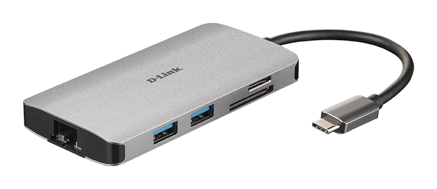 HUB D-LINK DUB-M810 8 u 1 USB-C HDMI QC USB3.0