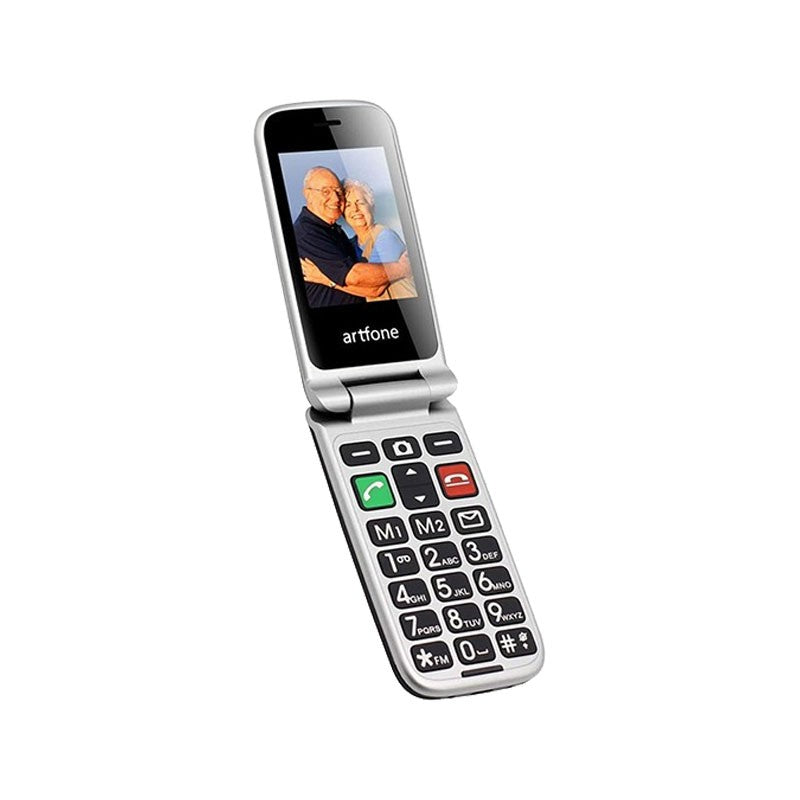 Telefon na tipke Artfone CF241A preklop Crni