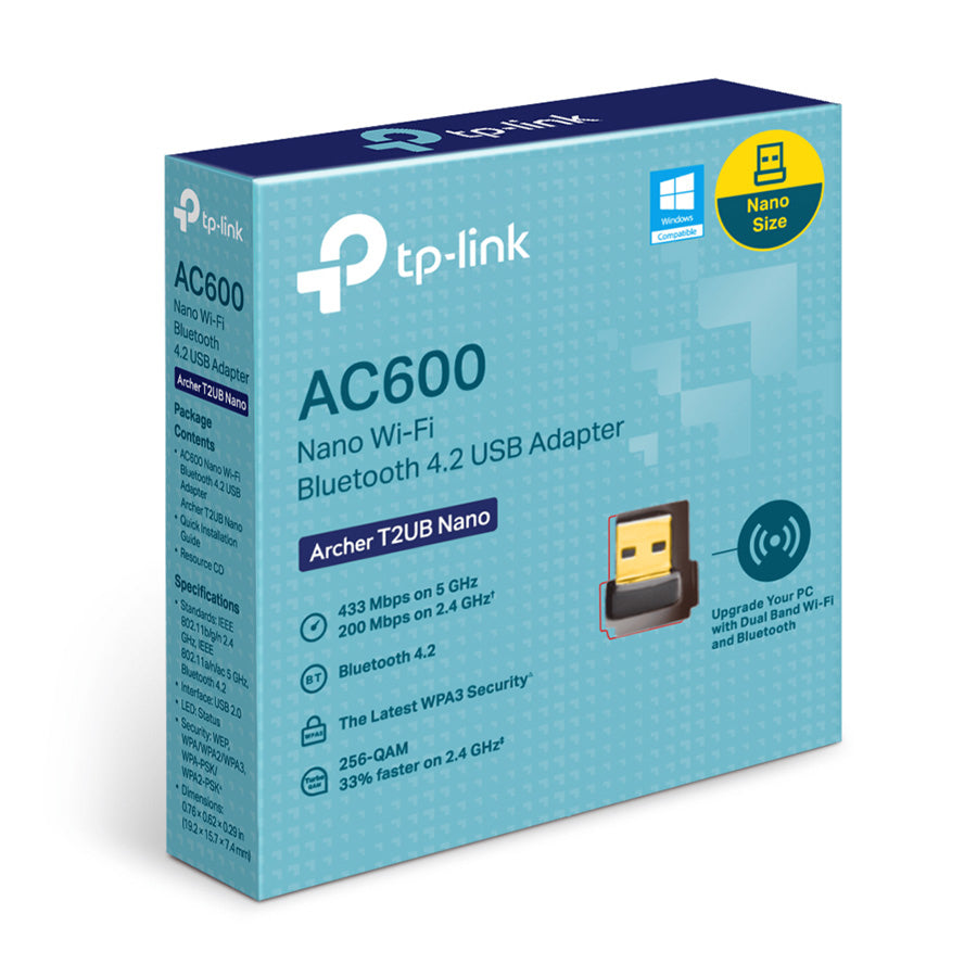 Wireless Adapter TP-Link Archer T2UB AC600 Nano