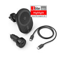 Wireless punjač HAMA MagChargeCar FC15 Crni