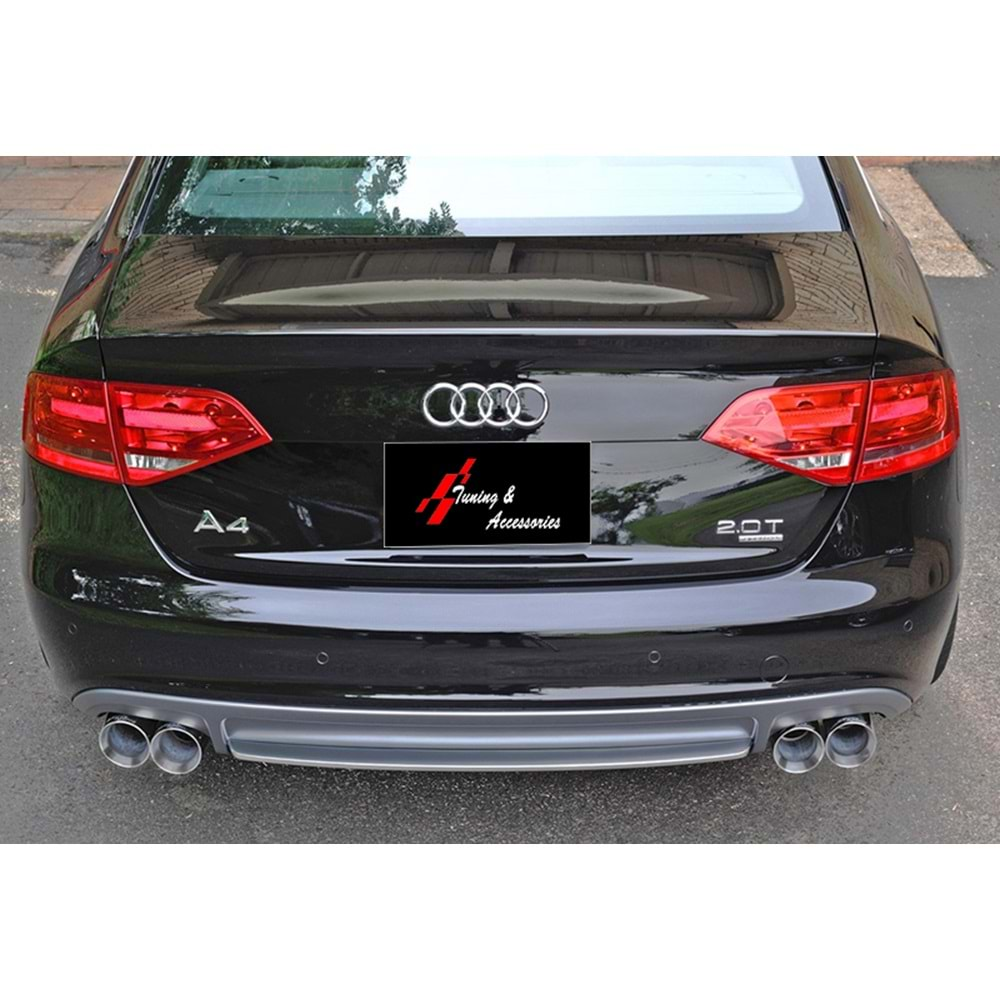 Audi A4 B8 S4 Difuzor dupli izduv crni 08 - 11