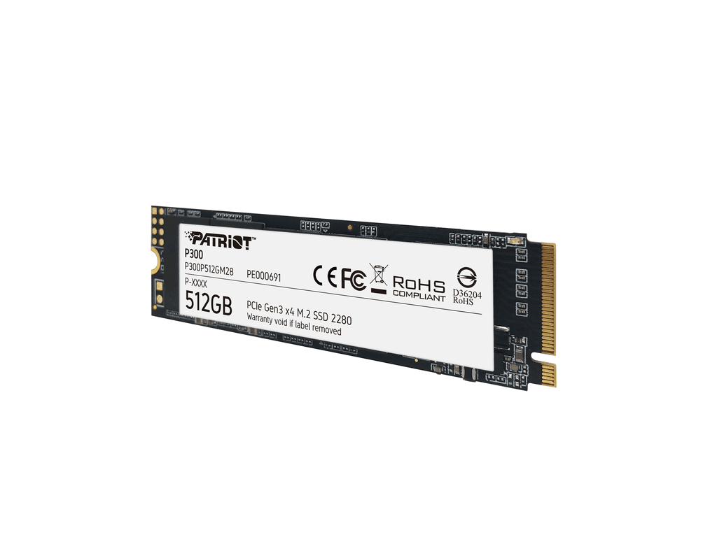 SSD Patriot P300 512GB M.2 2280 NVMe PCIe Gen3