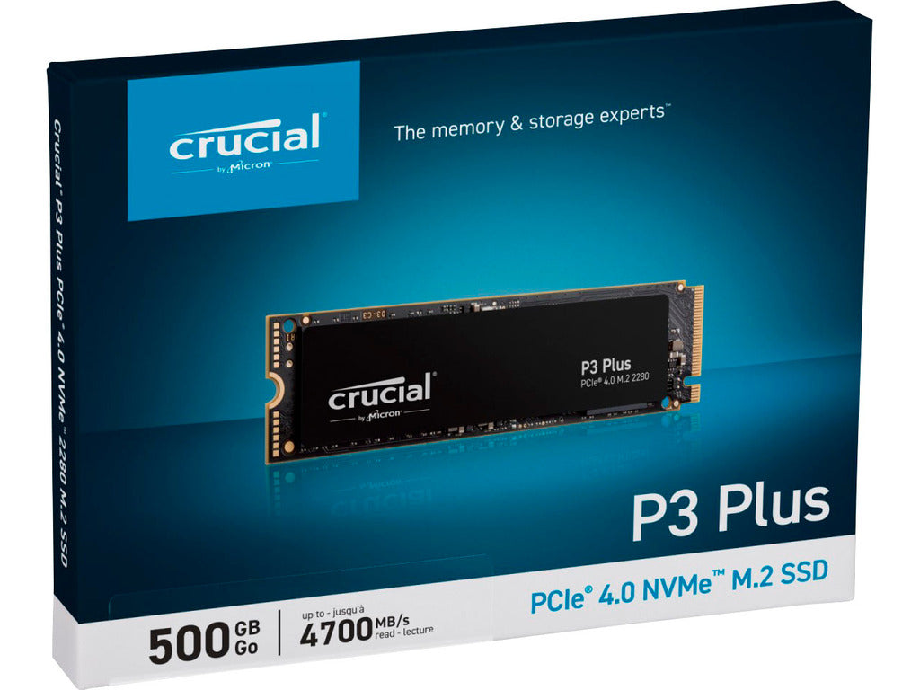 SSD Crucial P3 Plus 500GB M.2 NVMe PCIe Gen4