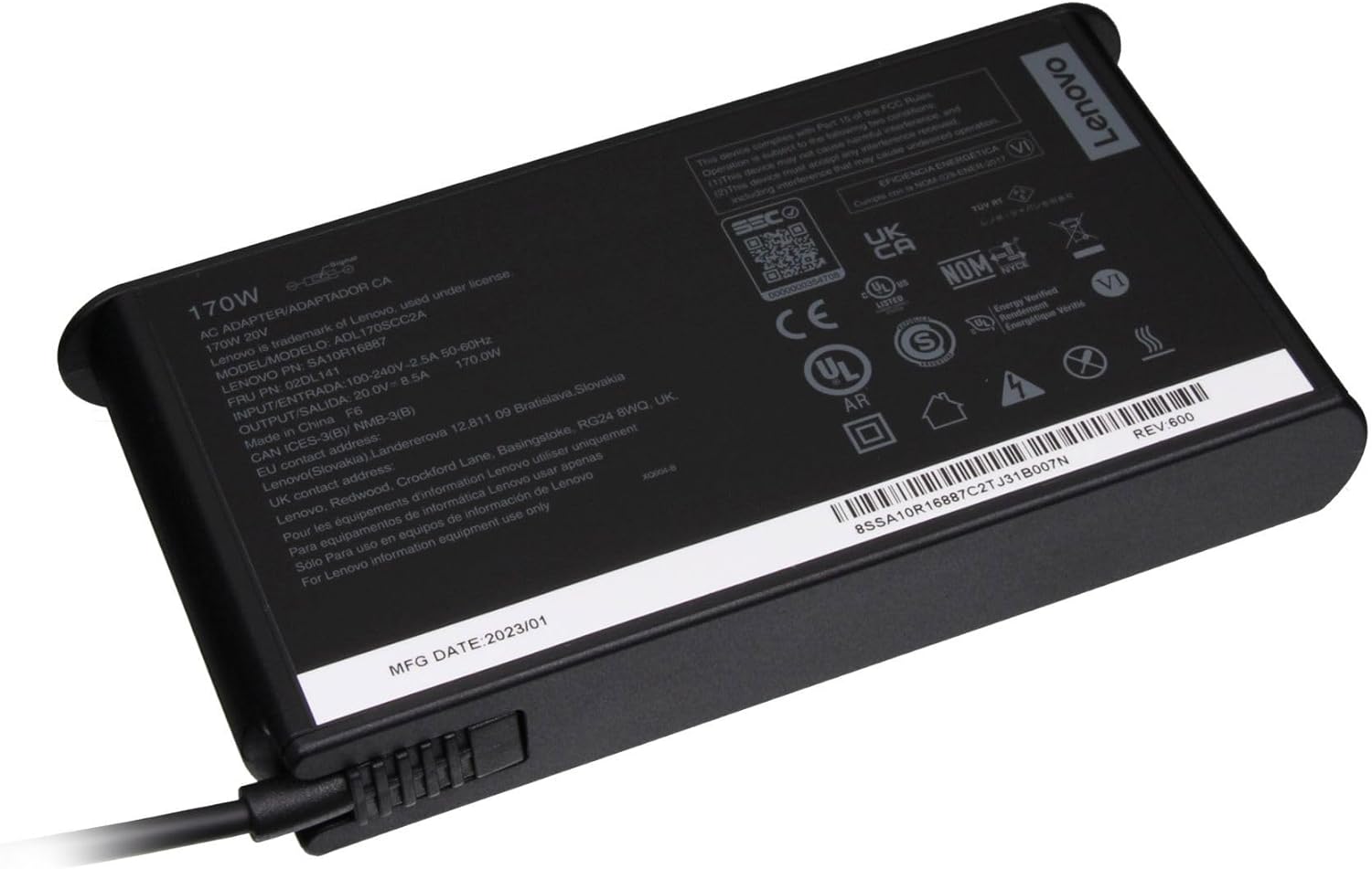 Punjač za Laptop Lenovo AC 170W Slim Adapter