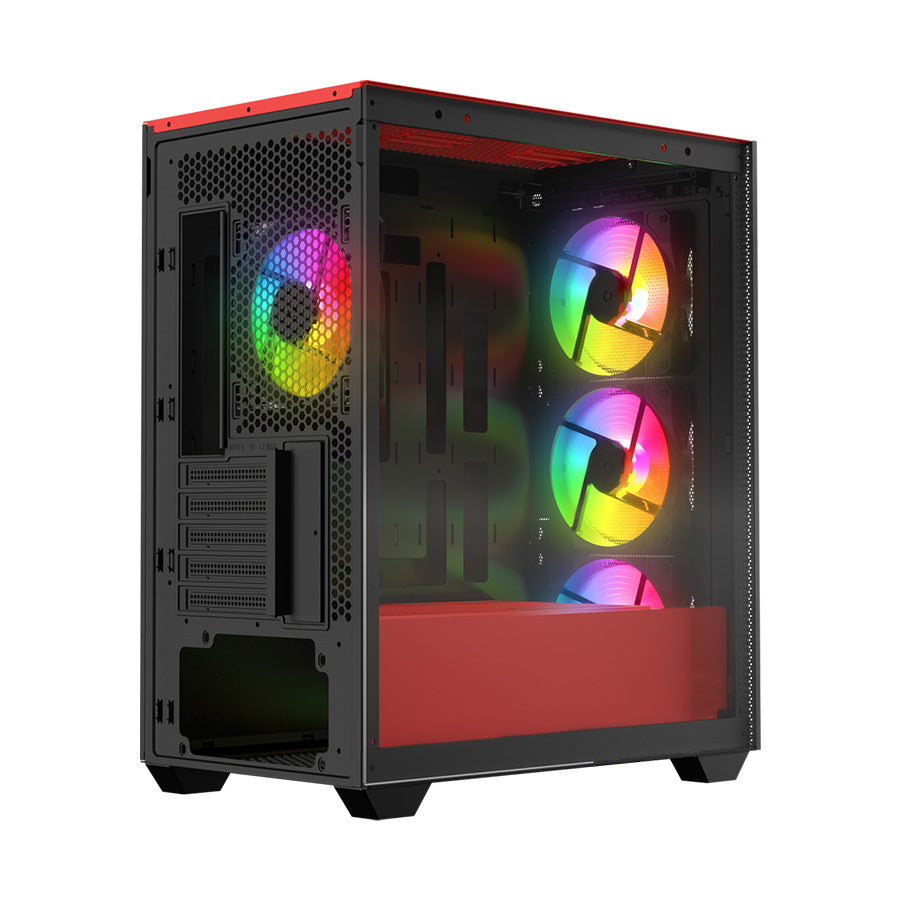 Kućište Case Rampage Blaze Mesh TG Black Midi