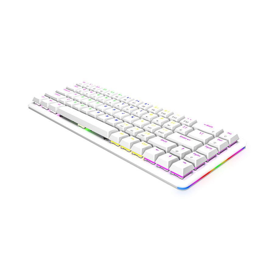 Tastatura Rampage Rebel White Mechanical Low US