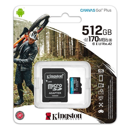MicroSD Micro SD Kingston CanvasGoPlus 512GB