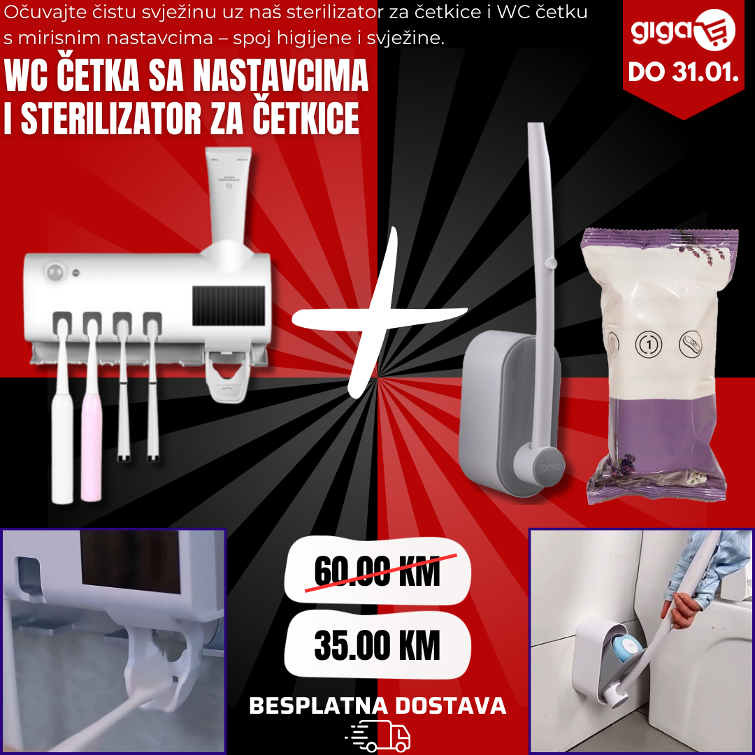 Sterilizator četkica dozer za pastu + WC Četka