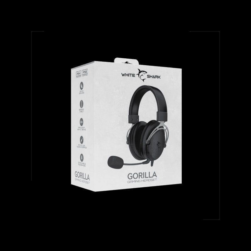 White Shark HEADSET GH-2341 GORILLA Crno/sive