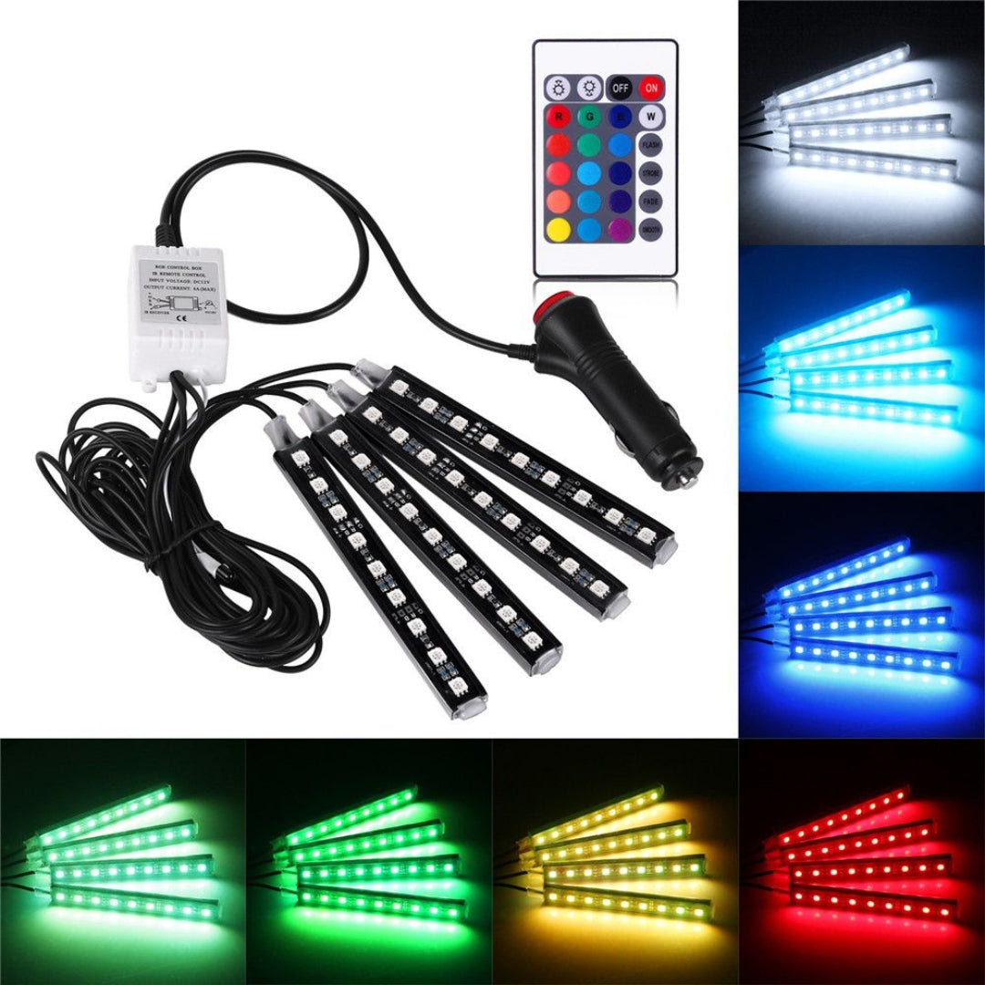 LED auto RGB Rasvjeta 12v podno ambijentalno