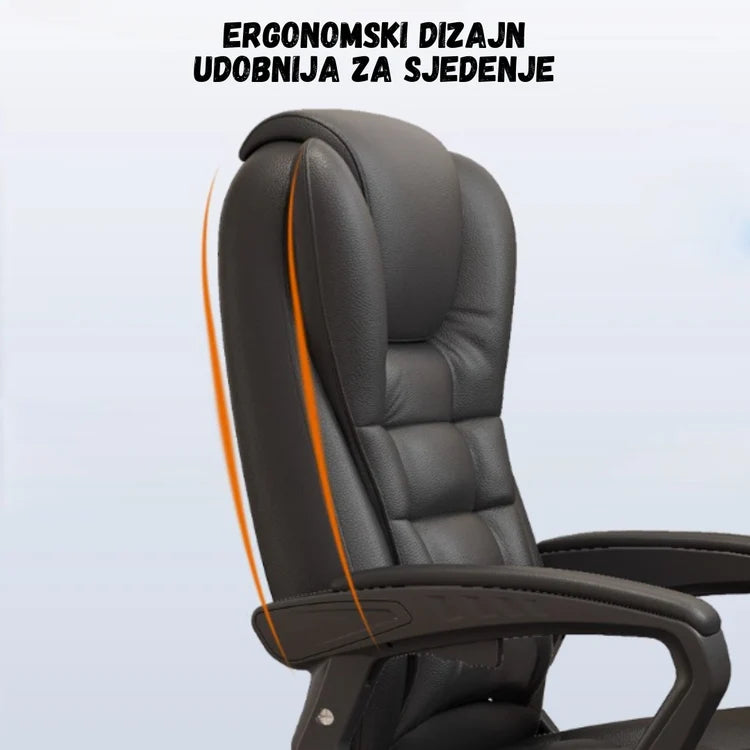 SET EOS KANCELARIJSKI STOL 100x60 BIJELI + MIRAGE KANCEALRIJSKA STOLICA YT-809 Platno Crna