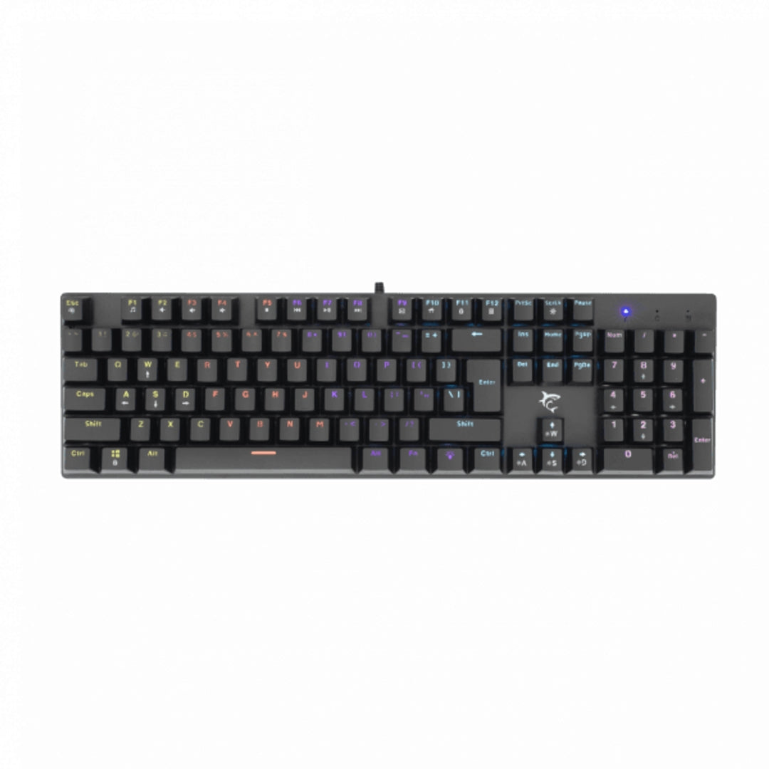 White Shark  KEYBOARD GK-2107 COMMANDOS RED SW