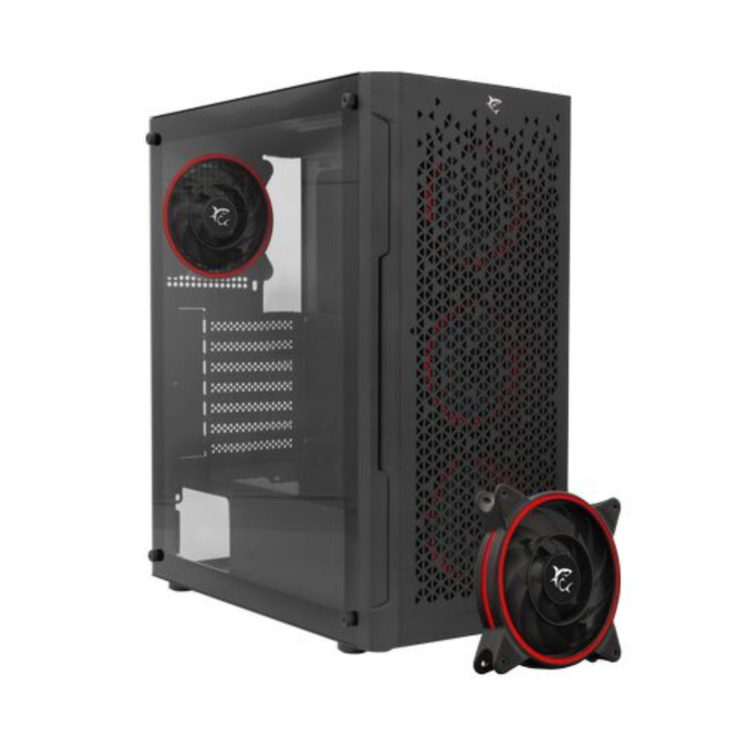 White Shark PC CASE GCC-2302 BULLET BLACK + 4 F