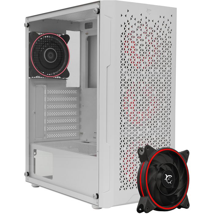 White Shark PC CASE GCC-2303 BULLET WHITE + 4F