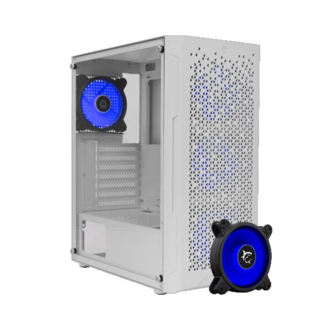 White Shark PC CASE GCC-2303 BULLET WHITE + 4 F