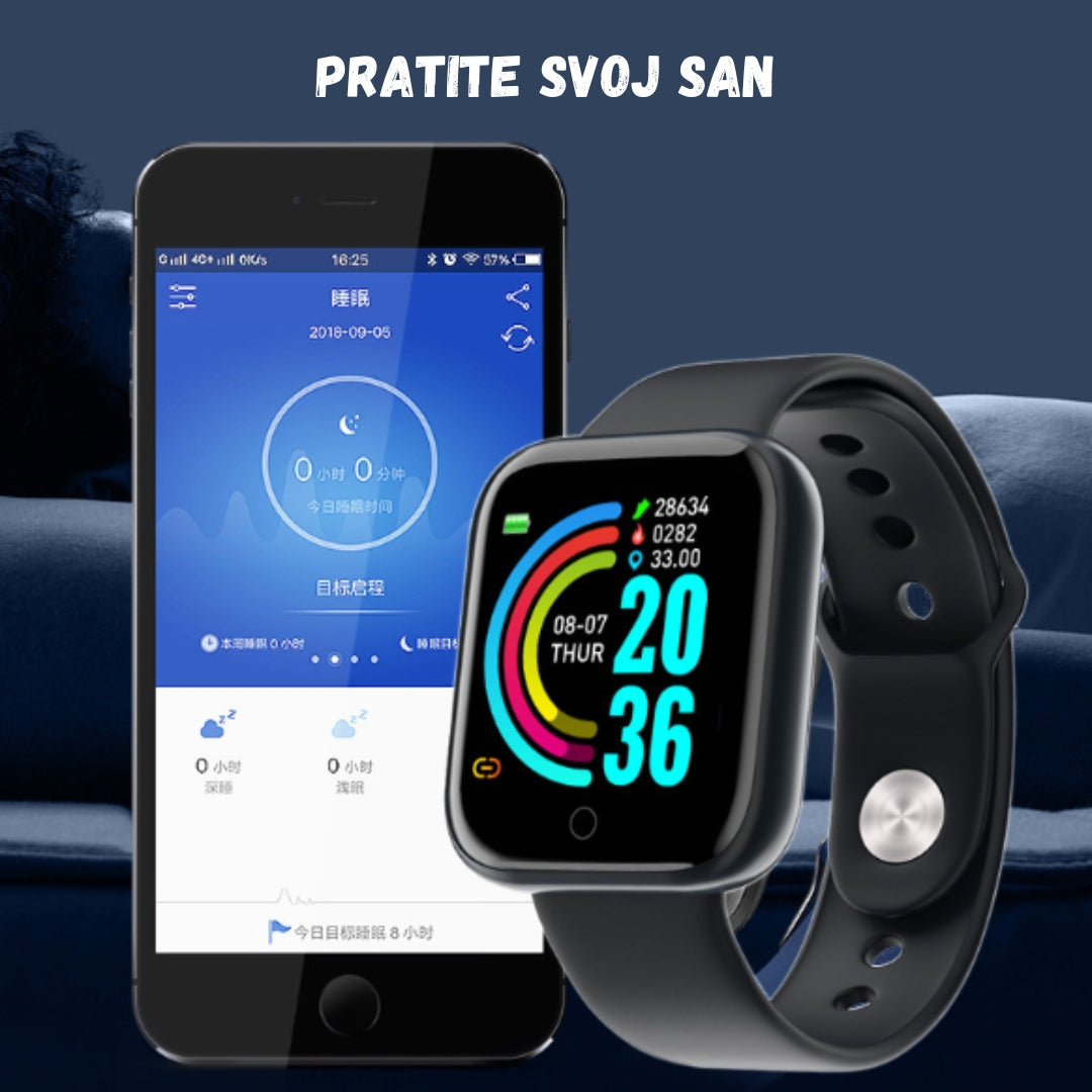 PAMETNI SAT I5 SMART WATCH SIVI