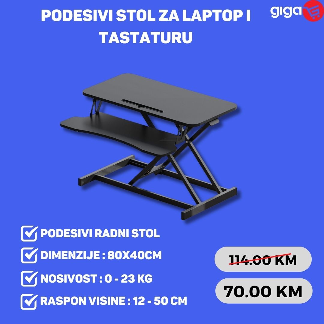 Podesivi stol postolje stalak za laptop sklopiv