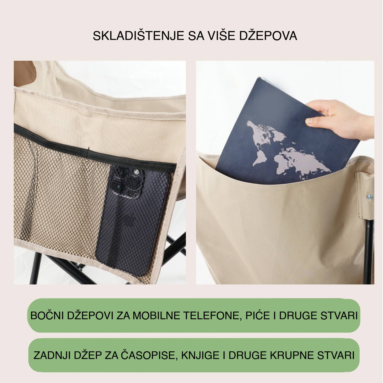 KAMPING COMBO - X4 STOLICE + VELIKI STOL