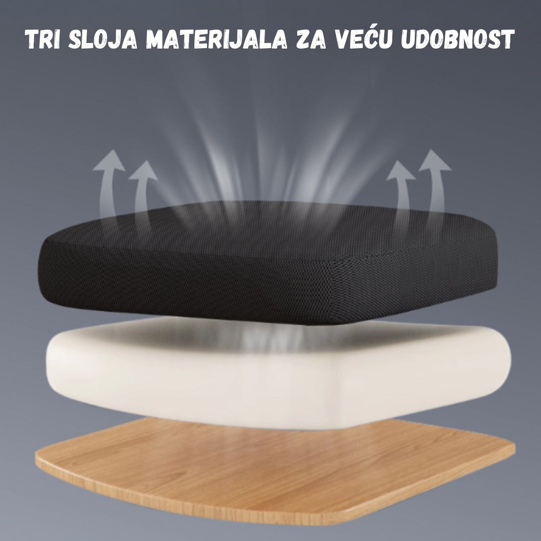 SET EOS KANCELARIJSKI RADNI STOL BIJELI + COMFORT ergonomska stolica YT-588 BIJELA-ROZA