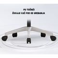 SET EOS KANCELARIJSKI RADNI STOL BIJELI + COMFORT ergonomska stolica YT-588 BIJELA-ROZA