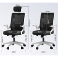 SET EOS KANCELARIJSKI RADNI STOL BIJELI + COMFORT ergonomska stolica YT-588 BIJELA-ROZA