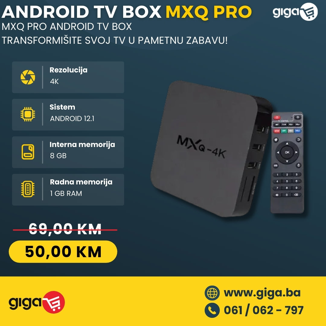 Android TV Box MXQ PRO 1GB - Besplatni kanali