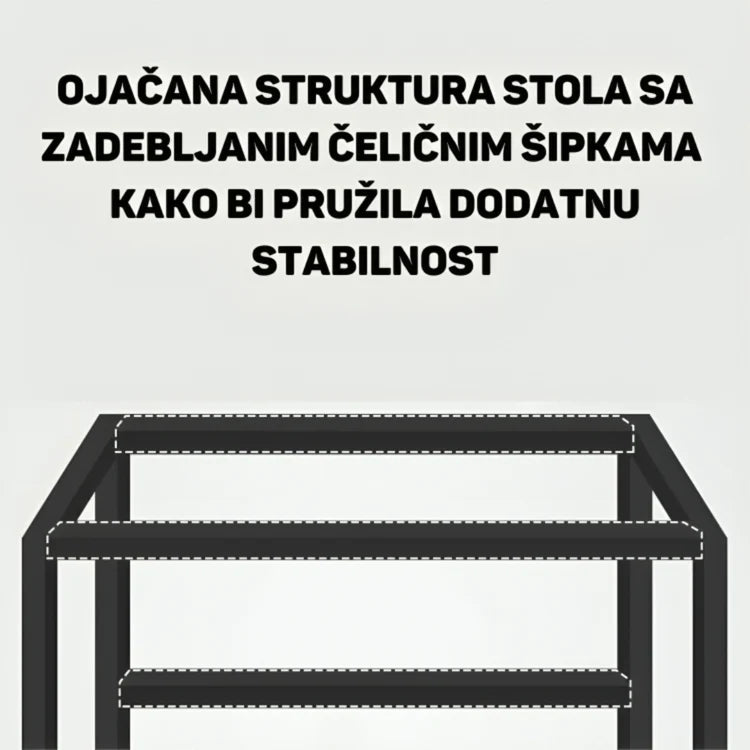 SET EOS KANCELARIJSKI RADNI STOL BIJELI + COMFORT ergonomska stolica YT-588 BIJELA-ROZA