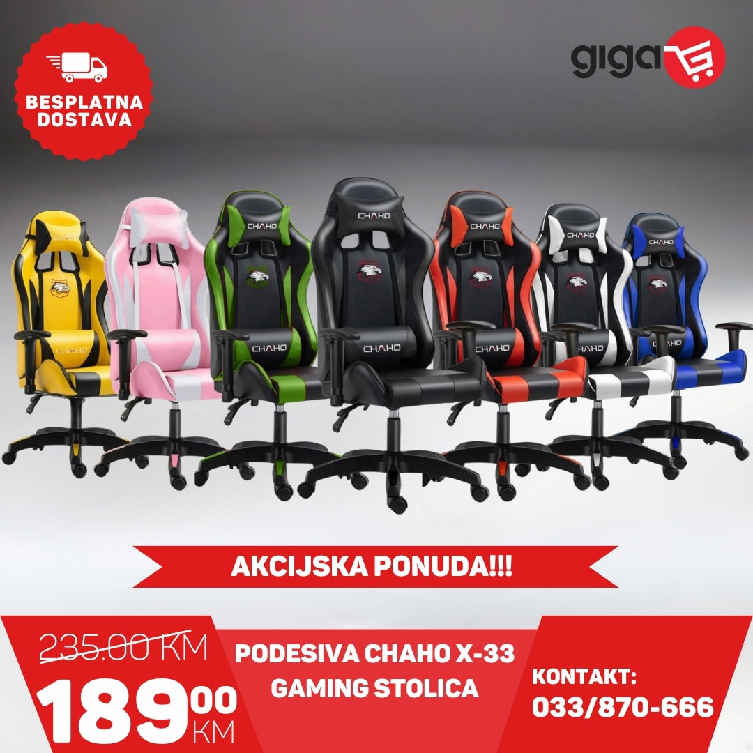 CHAHO GAMING STOLICA PODESIVA VIŠE BOJA