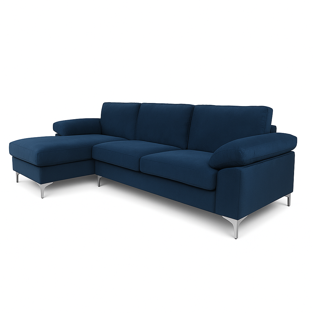 KAVEAH UGAONA GARNITURA SOFA PLAVA