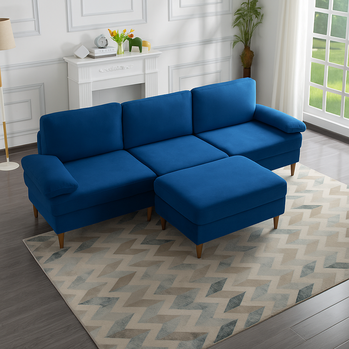AKVILE UGAONA GARNITURA SOFA PLAVA