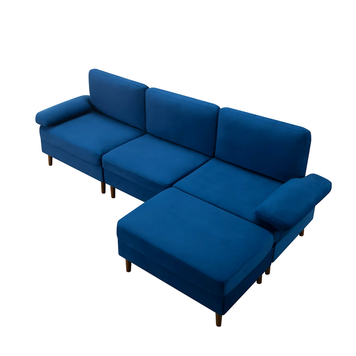 AKVILE UGAONA GARNITURA SOFA PLAVA
