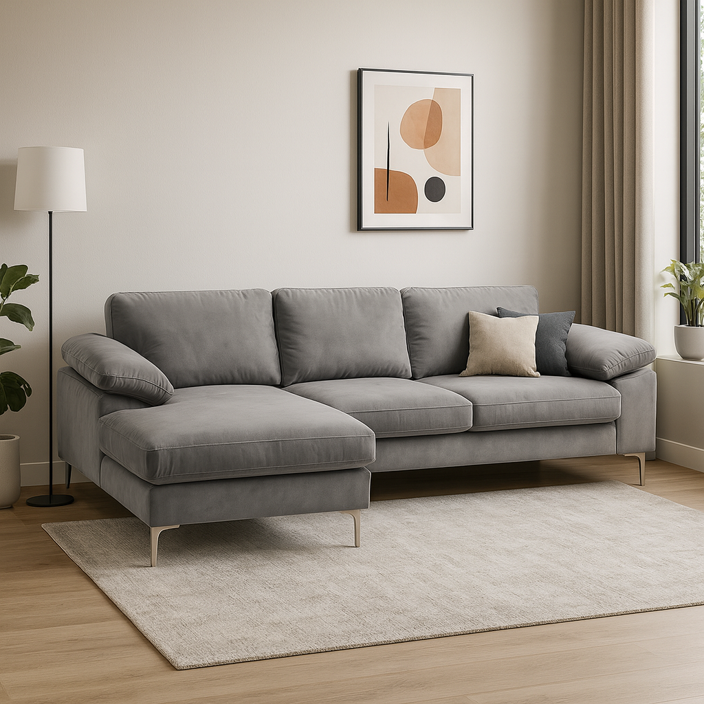 KAVEAH UGAONA GARNITURA SOFA SIVA
