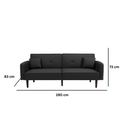 CASPIAN DVOSJED SOFA CRNA