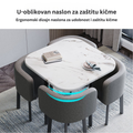SKAYA SET 4X SMEĐA STOLICA PU + SMEĐI STOL