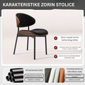 ZORIN TRPEZARIJSKA STOLICA X078 CRNA