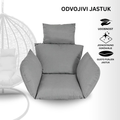 NUVIA VISEĆA LEŽALJKA GNIJEZDO SIVA