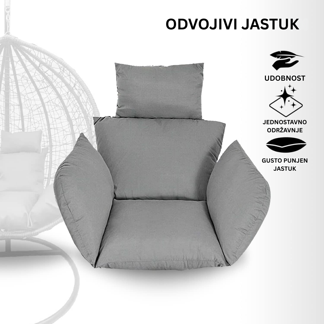 NUVIA VISEĆA LEŽALJKA GNIJEZDO SIVA
