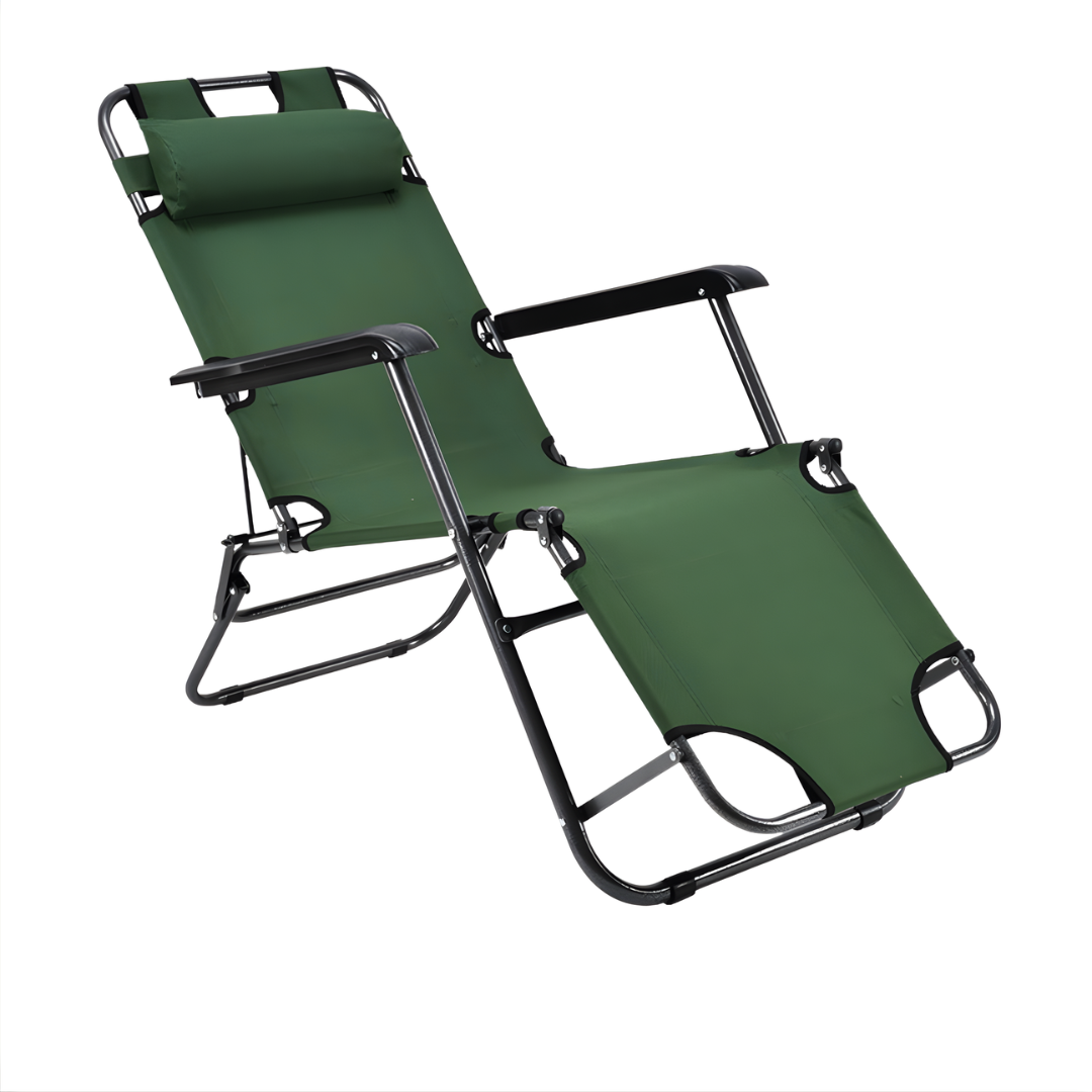 KAMPING COMBO - 2X ZELENA LEŽALJKA + GRATIS MALI STOL