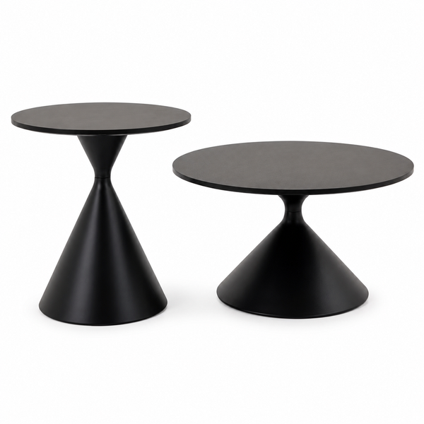 CONIC DNEVNI KLUB STOL CRNI 70X50 CM
