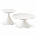 CONIC DNEVNI KLUB STOL BIJELI 70X50 CM