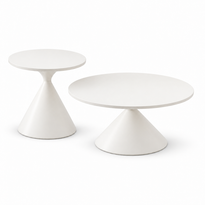 CONIC DNEVNI KLUB STOL BIJELI 70X50 CM