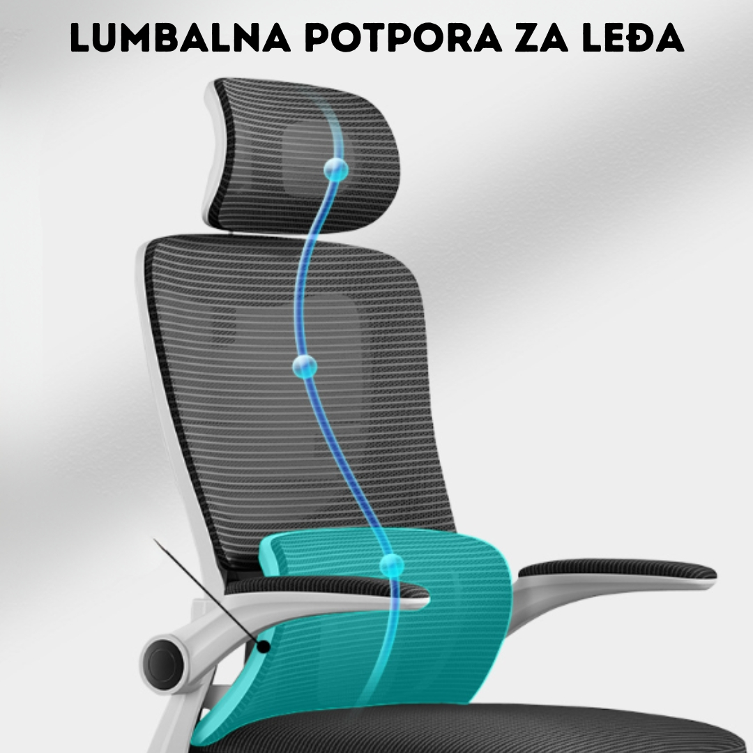SET ODYSSEY STOLICA CRNA BIJELI RAM I EOS STOL